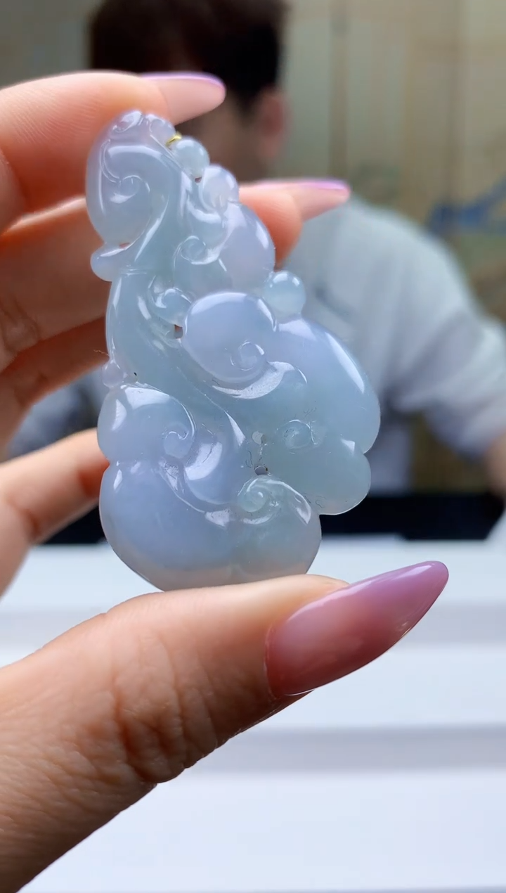 【闪购商品】定制翡翠未镶嵌4868ty-毛货挂件18