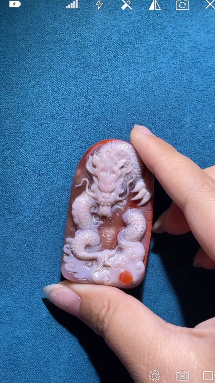 【闪购商品】南红玛瑙HXT未镶嵌龙行天下 吊坠