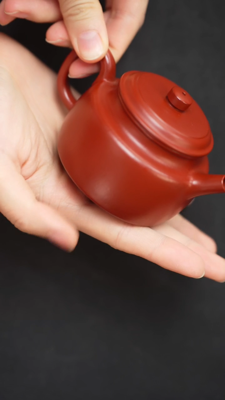 【闪购商品】紫砂茶壶朱泥光素德钟140cc