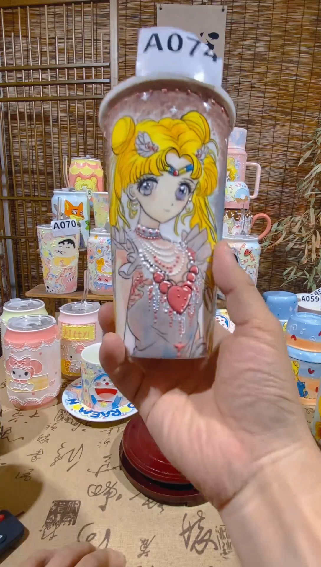 摆件景德镇可爱陶瓷杯