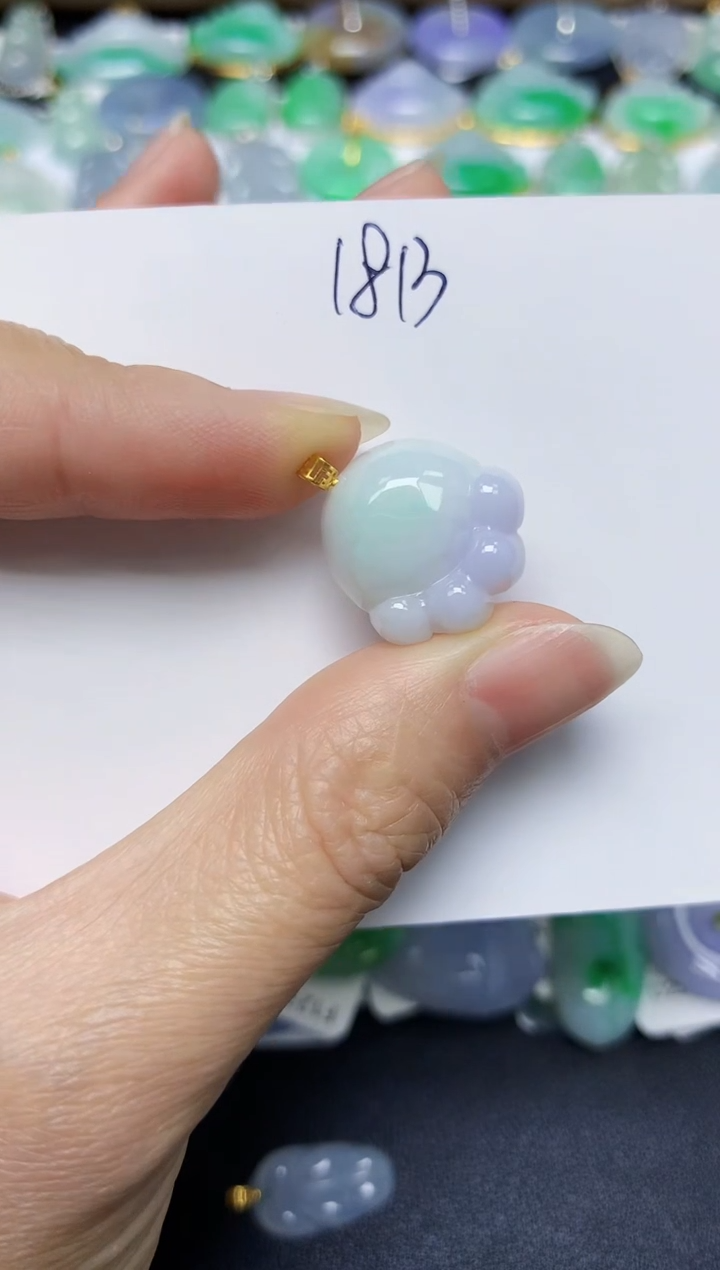 翡翠未镶嵌颈饰 天然缅甸翡翠A货