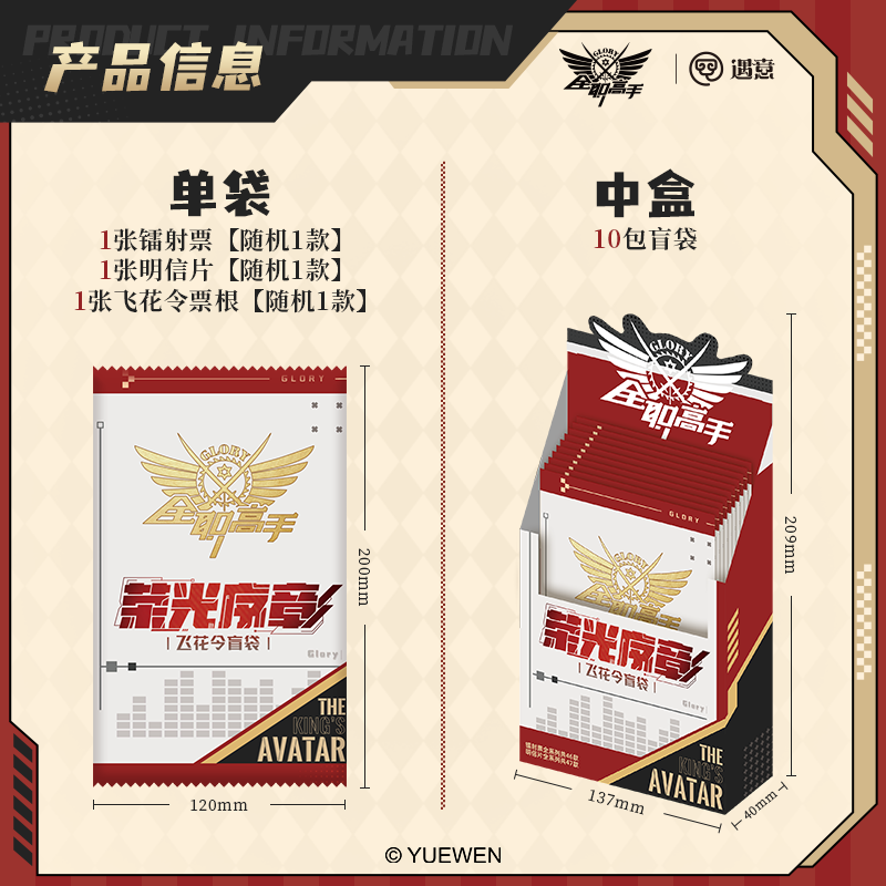 【平拆】全职高手 X 遇意 飞花令盲盒（荣光序章）官方正版授权