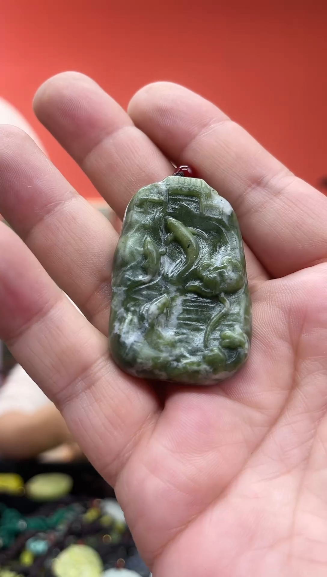 未镶嵌岫玉吊坠·