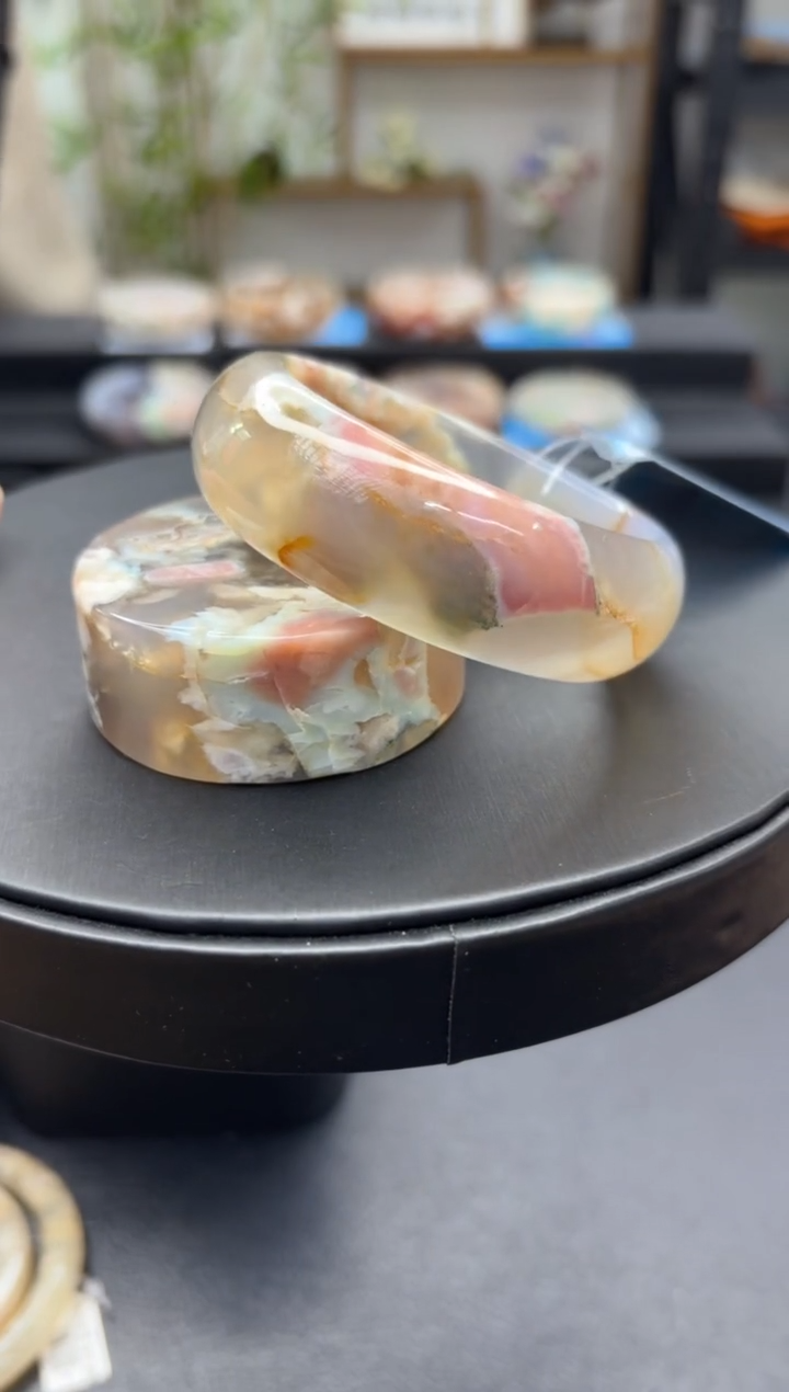 【闪购商品】石英质玉手镯未镶嵌C382(57圈赠送镯心)