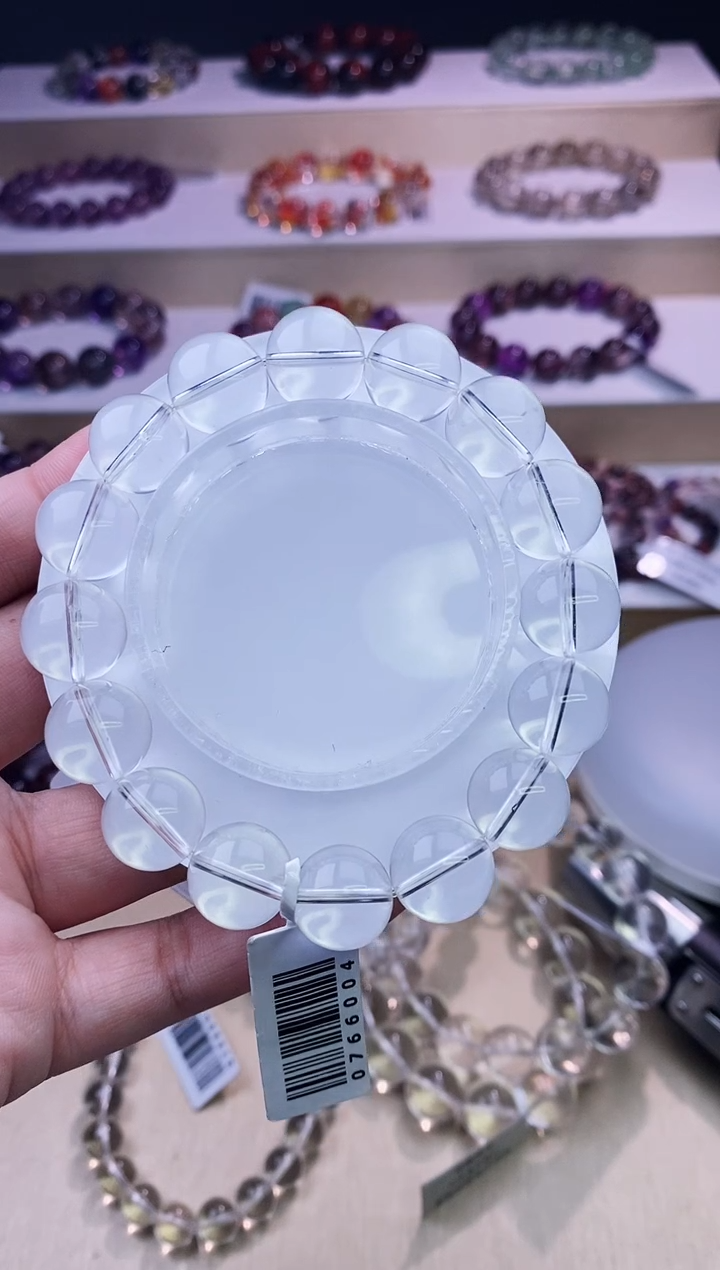 未镶嵌手串水晶白水晶13m+