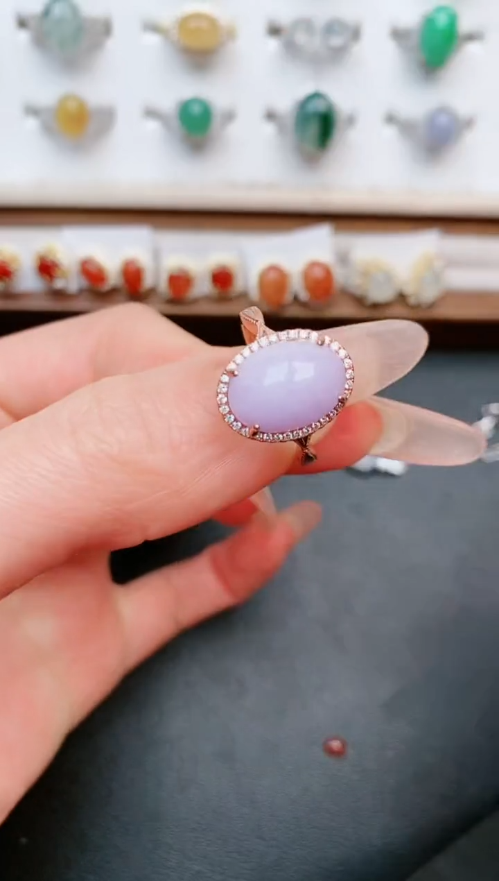 【闪购商品】翡翠戒指银S925镶嵌....