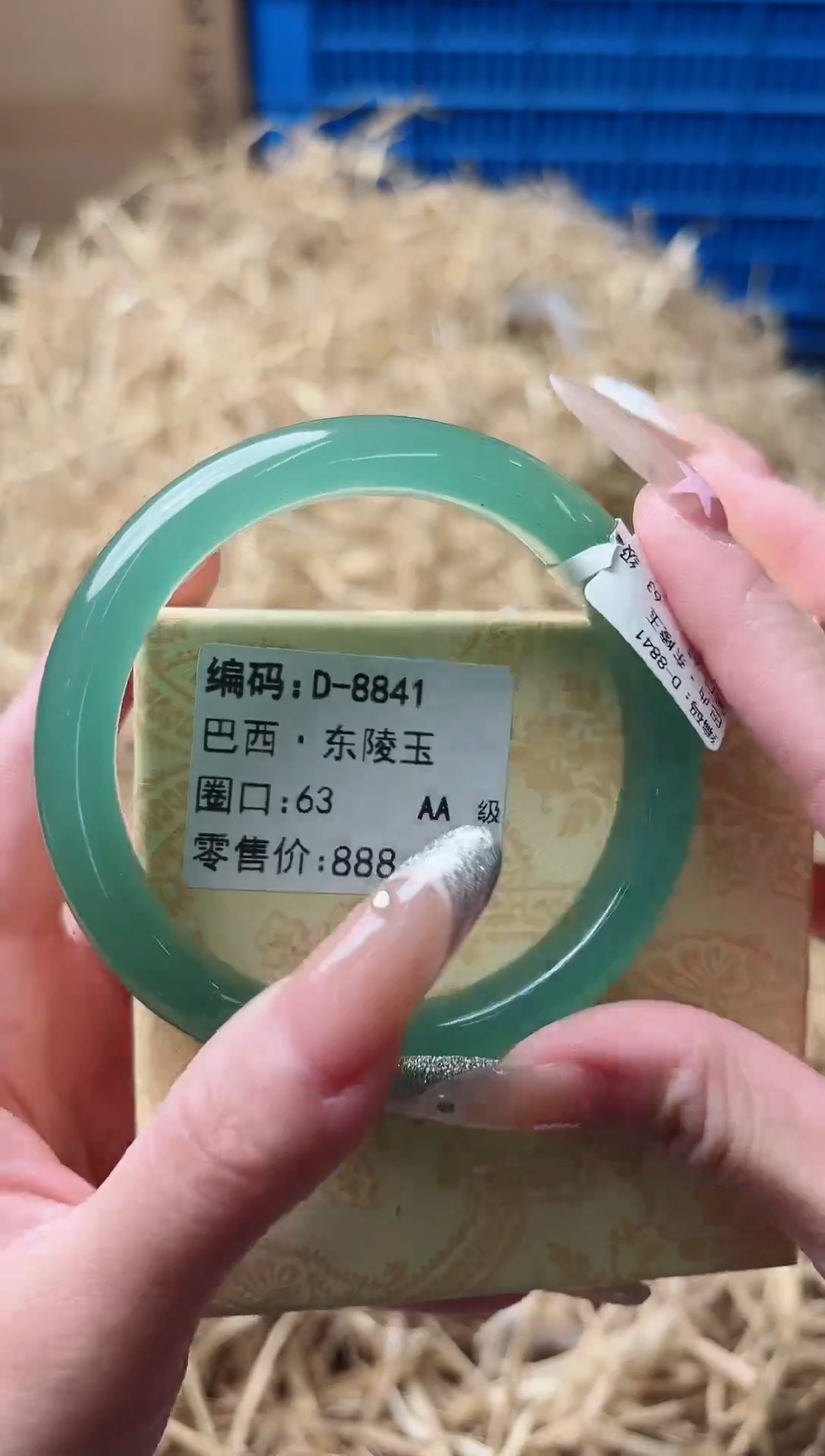 未镶嵌手镯石英质玉D-8841