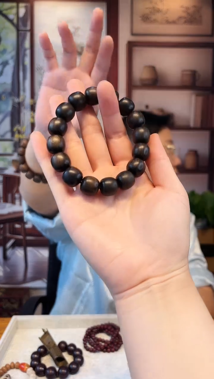 非洲檀香无事牌帝王专属铜器小摆件 