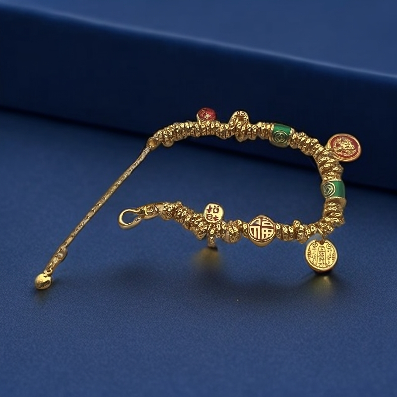 【兰兰专属】时尚百搭国潮风合金钱串手链SL636188