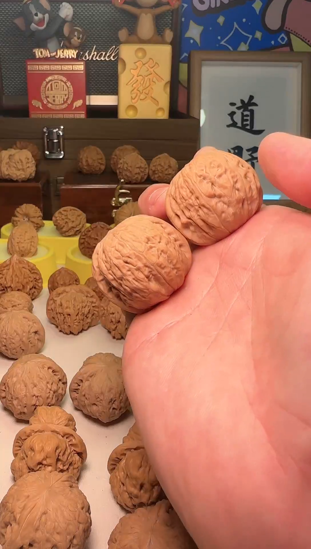 【闪购商品】文玩核桃把件铁锤边36