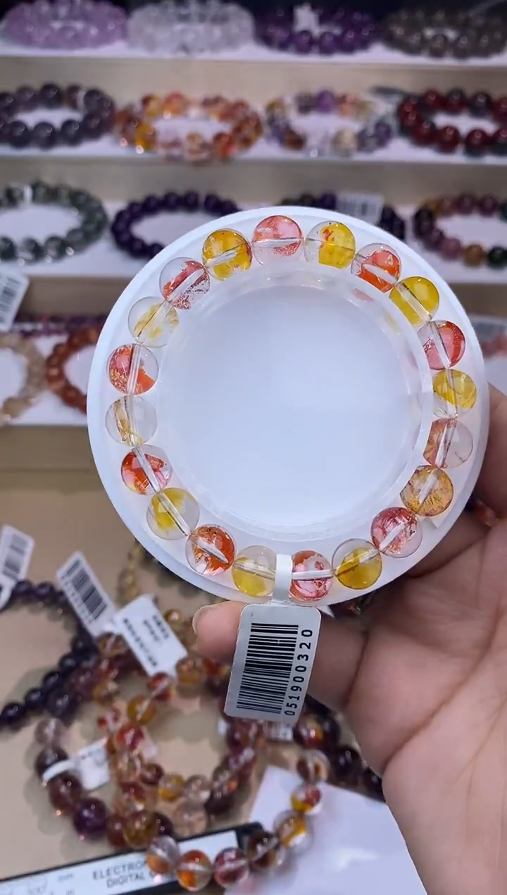 水晶手链未镶嵌锦鲤胶花9m+