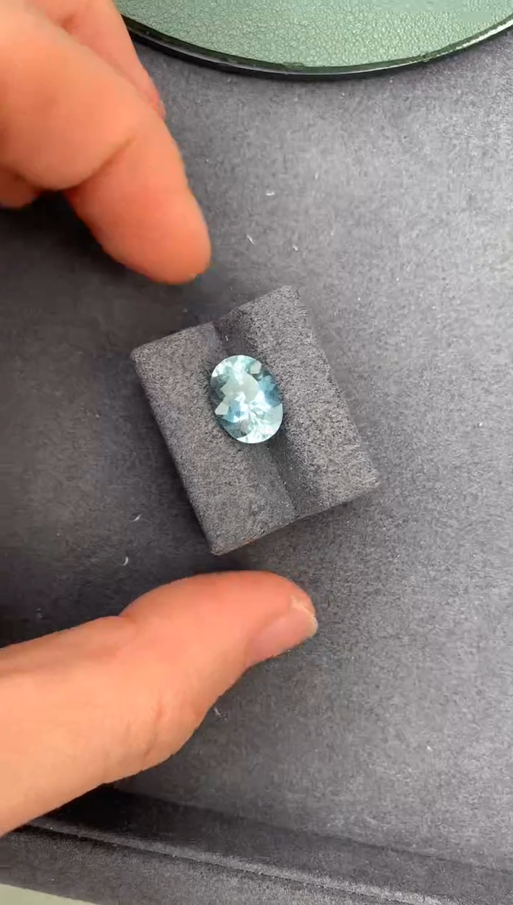 【闪购商品】海蓝宝石裸石未镶嵌3.3ct海蓝宝