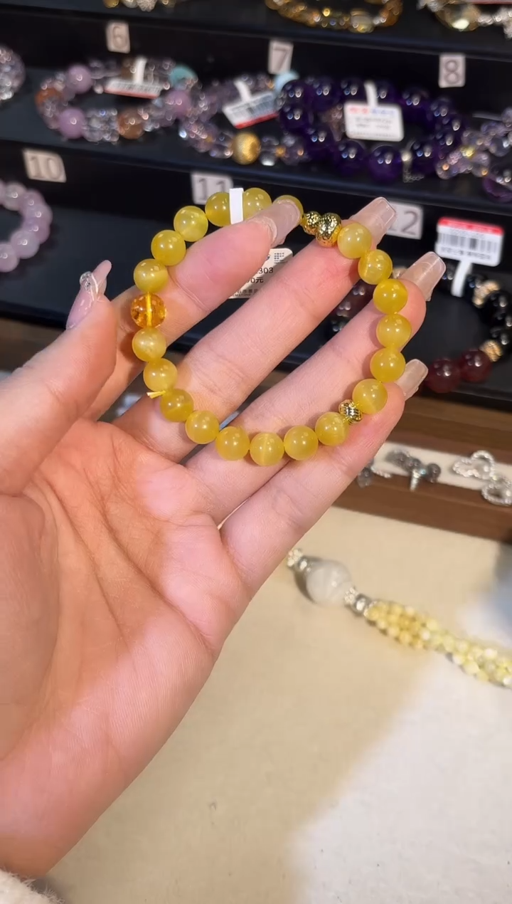 未镶嵌手串石英质玉k303多样性发货一件