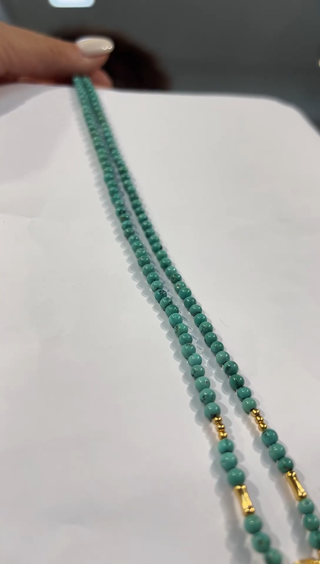 【闪购商品】绿松石项链银S925镶嵌发货一件