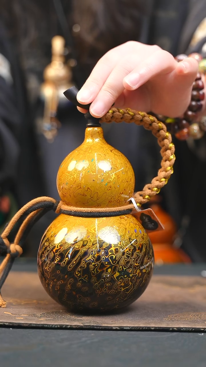 【闪购商品】YE213漆艺酒葫芦不包手串及旋转底座