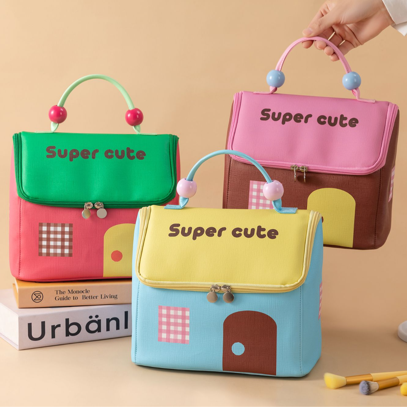 化妆包大容量化妆包高颜值多巴胺配色化妆包