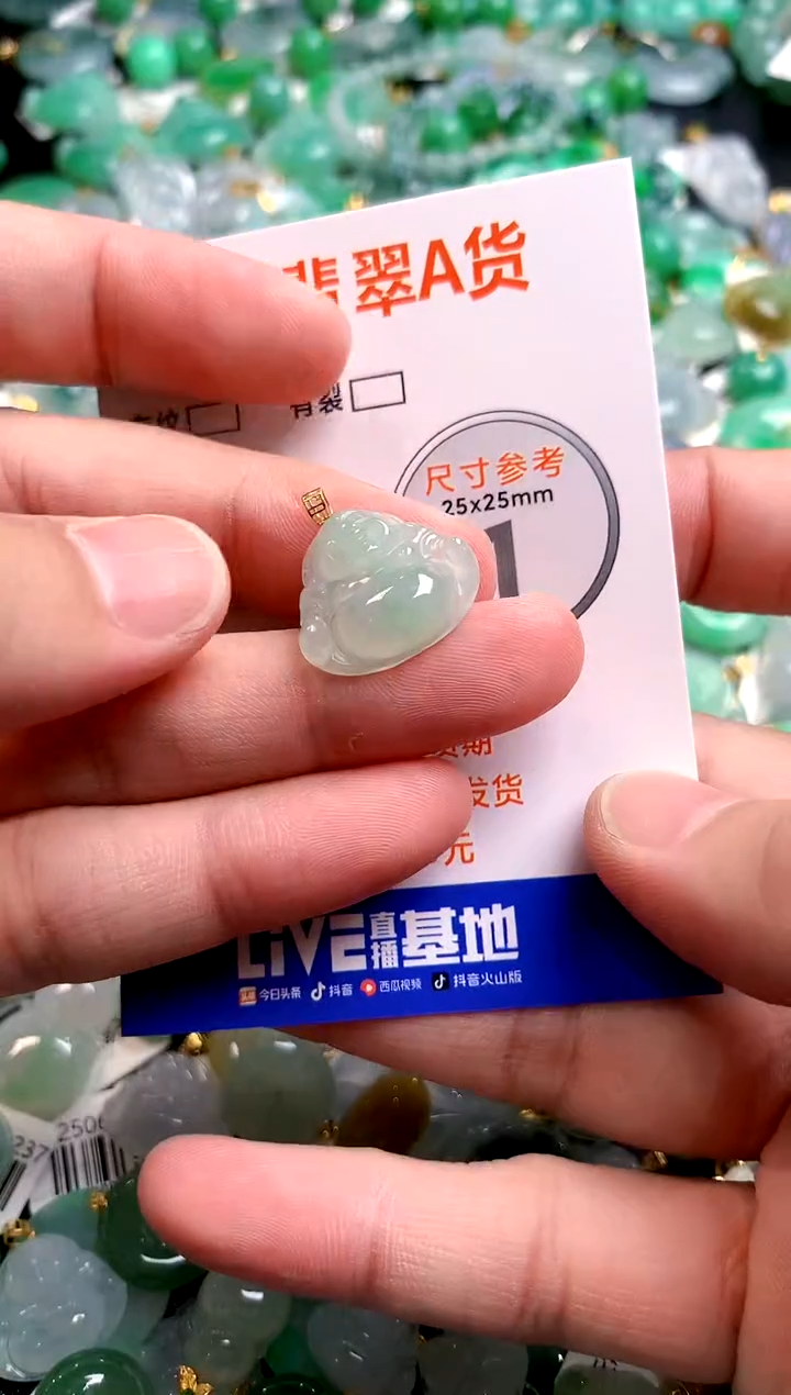 颈饰18K金镶嵌翡翠25100073