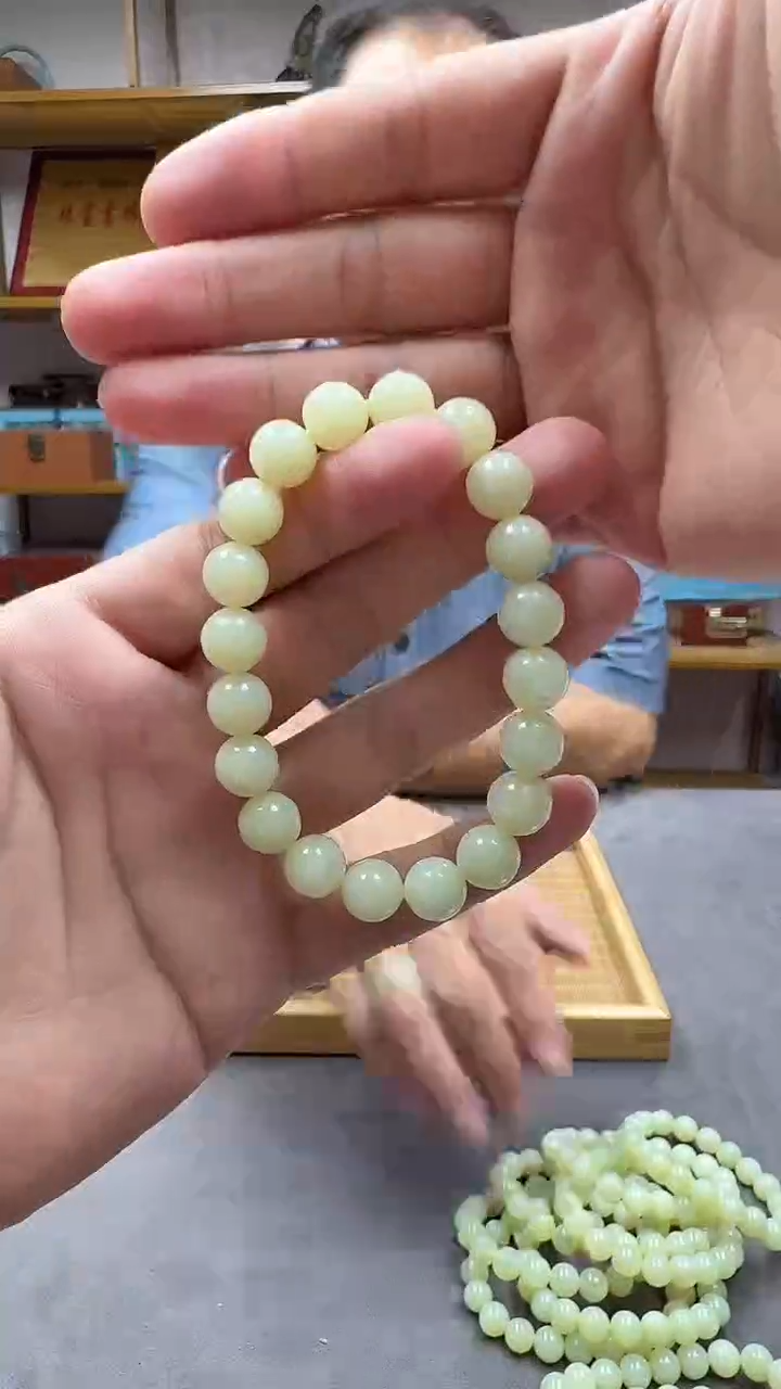 手串未镶嵌和田玉10黄口