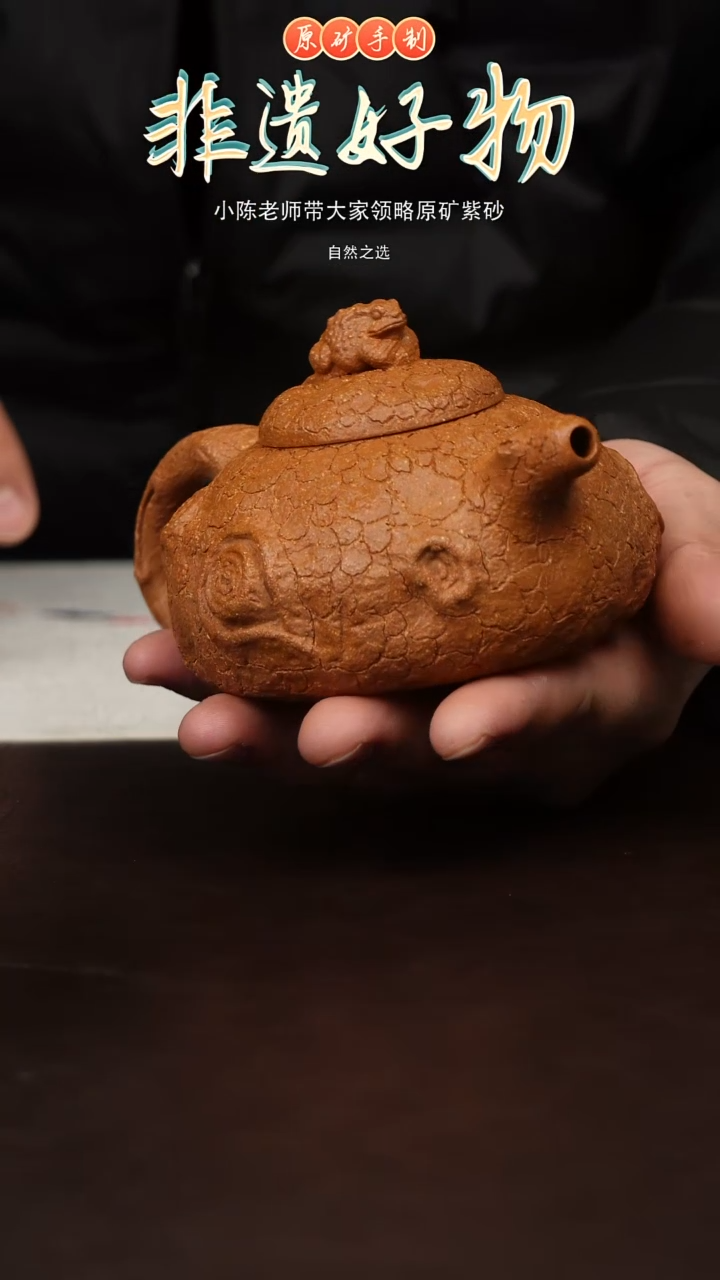 茶壶紫砂原矿紫砂金蟾龚春