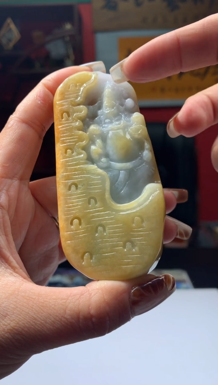颈饰未镶嵌翡翠天然翡翠A货26