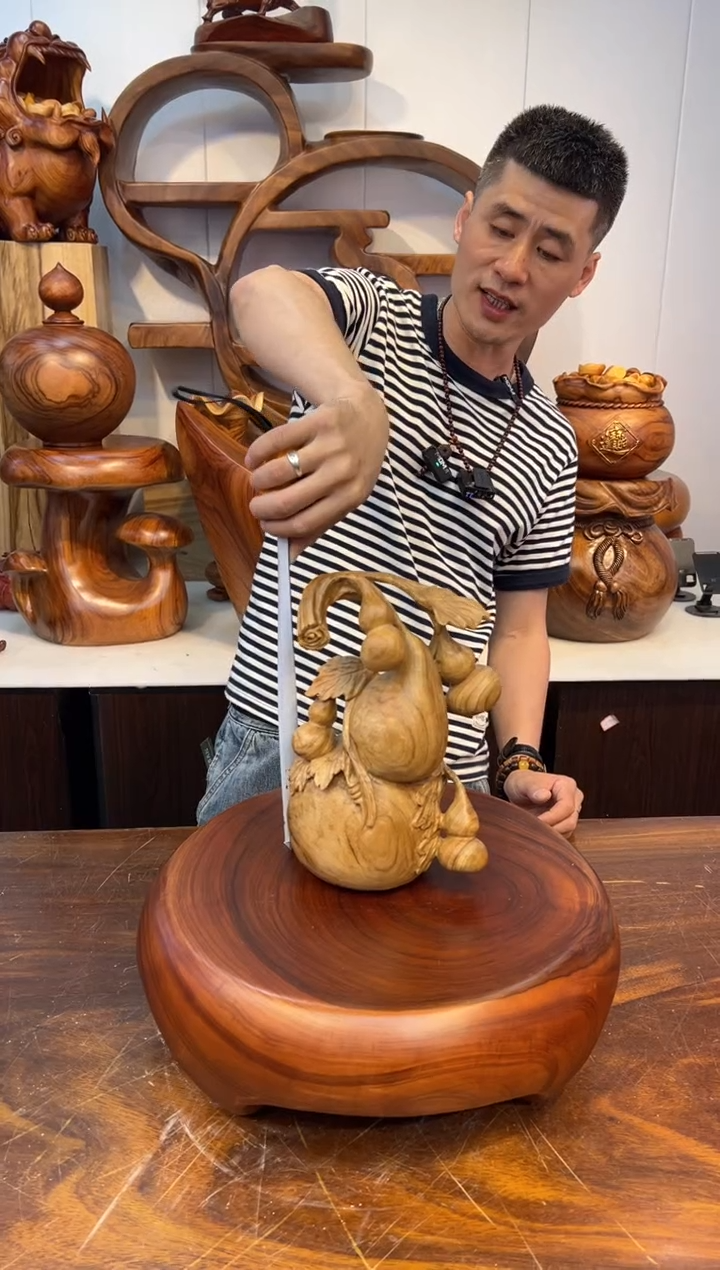 木五福临门一体摆件