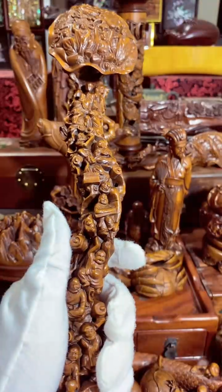 小叶黄杨摆件十八罗汉