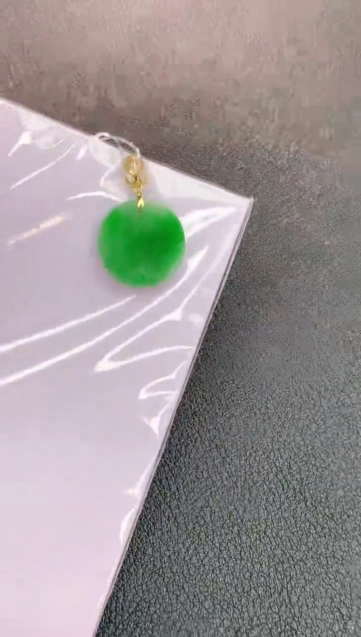 颈饰18K金镶嵌翡翠赠礼盒证书 珍珍