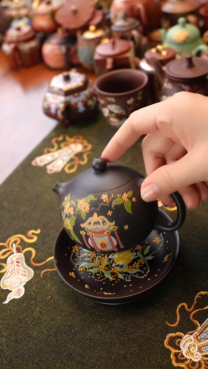 茶壶紫砂桂花西施