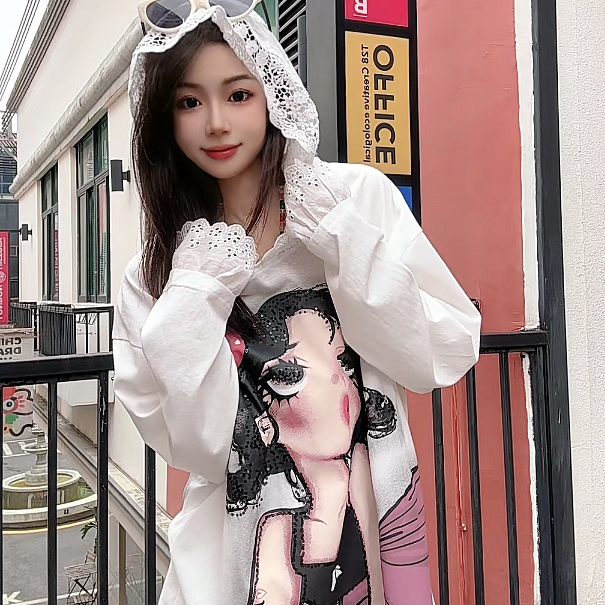 【V001-V199】夏季欧货重工刺绣短袖女T恤显瘦宽松时尚t恤潮牌t
