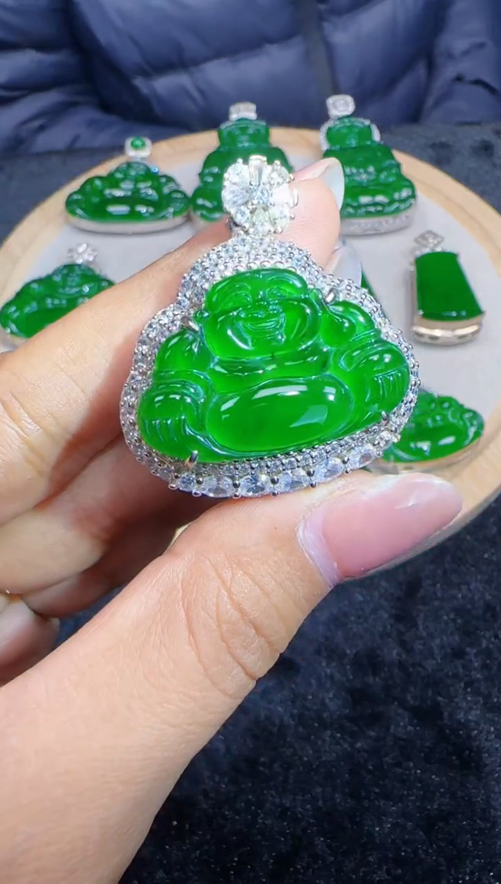 未镶嵌定制翡翠翡翠吊坠142