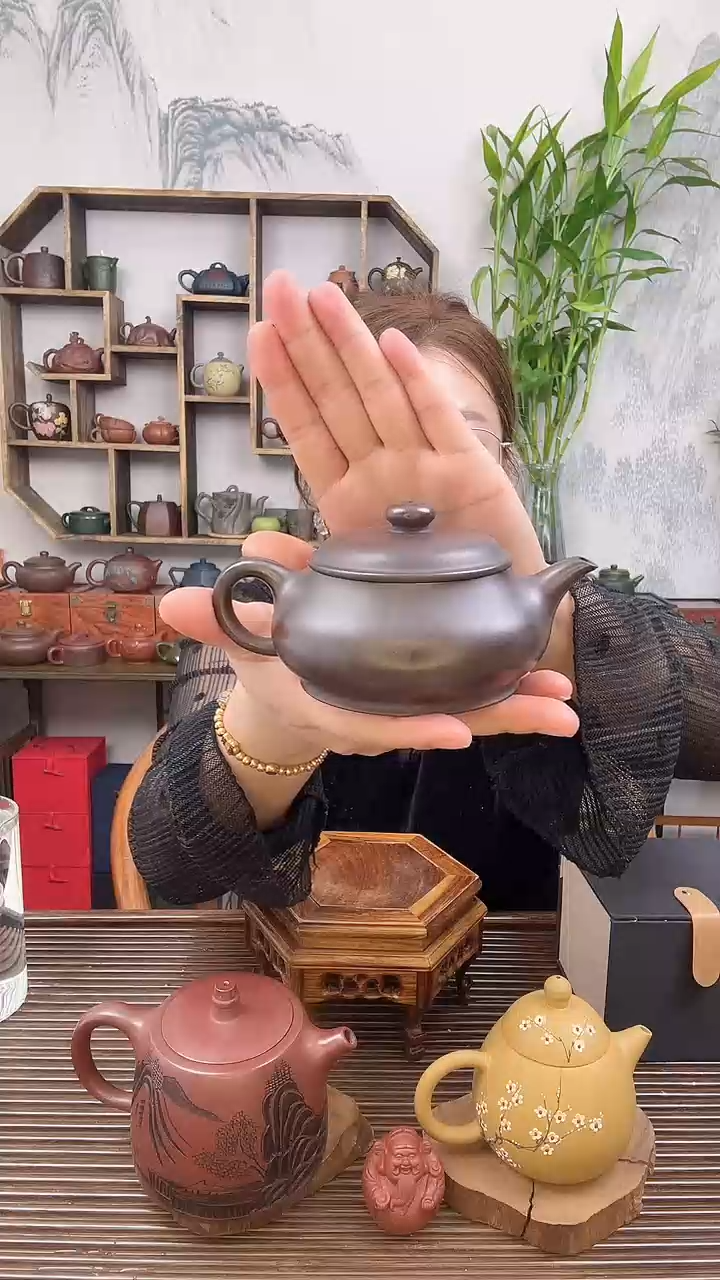 【闪购商品】明炉紫砂壶-老紫泥-签约老师-200CC