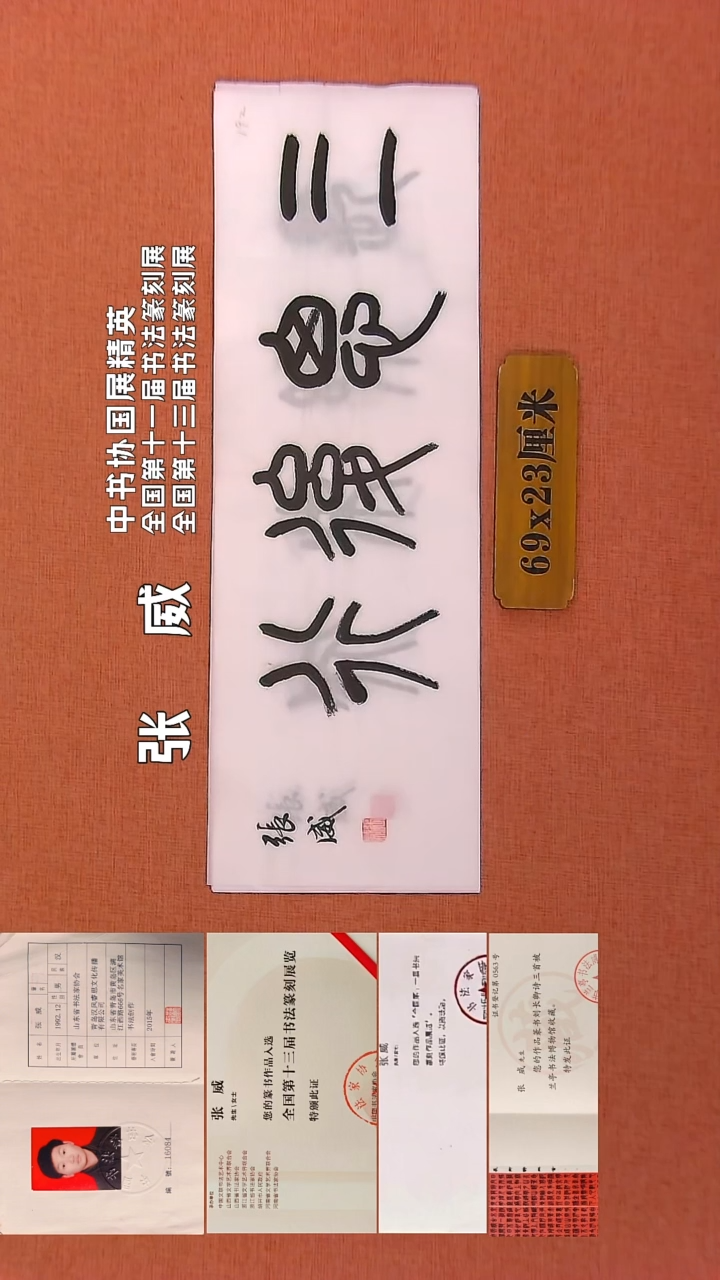 【闪购商品】书法206        张威老师书法作品