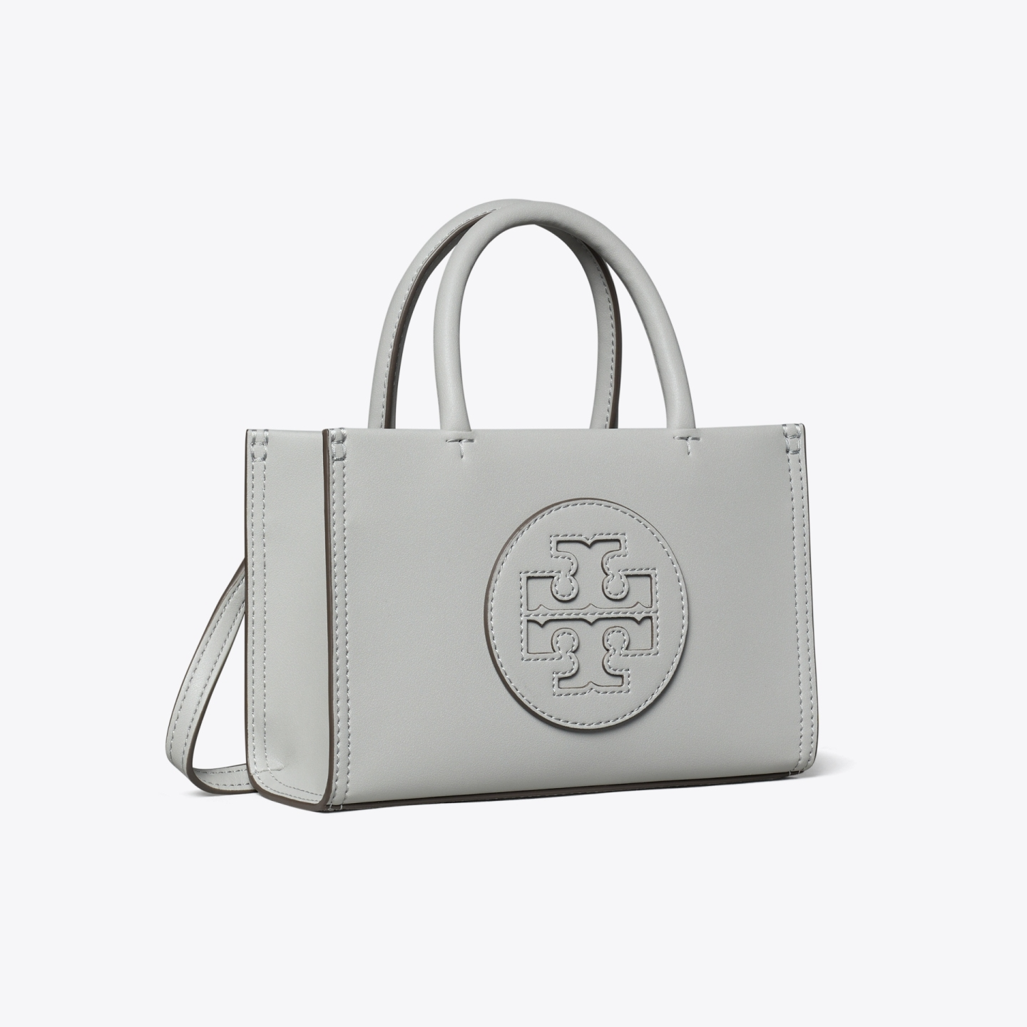 99新 TORY BURCH/汤丽柏琦 专柜ELLA大象灰迷你托特包061