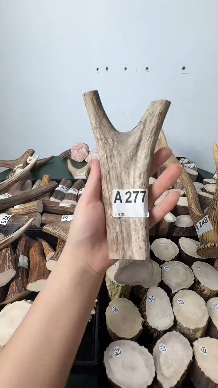 原皮鹿角雕刻料高密度