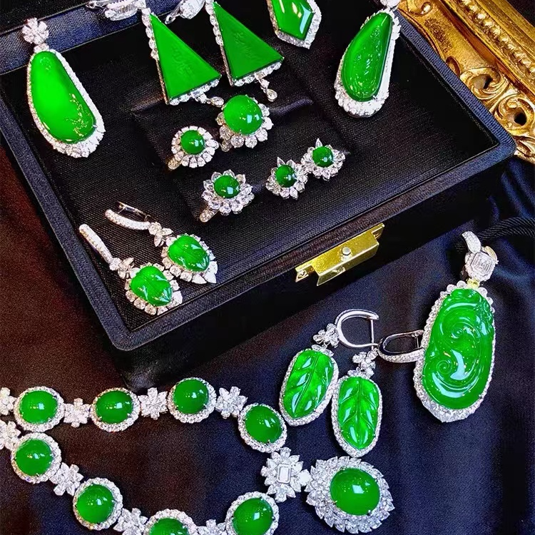 天然缅甸A货翡翠阳绿吊坠佛公观音戒指耳饰无事牌如意平安扣