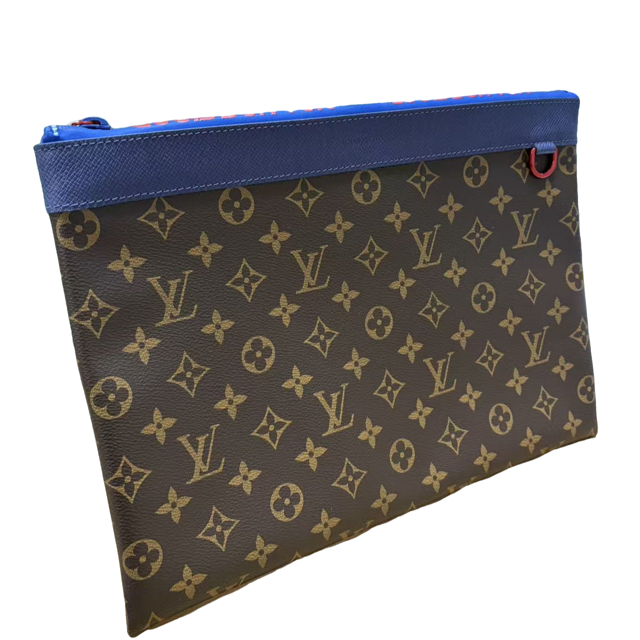 99新 LouisVuitton/路易威登 LV棕老花手拿包/D175