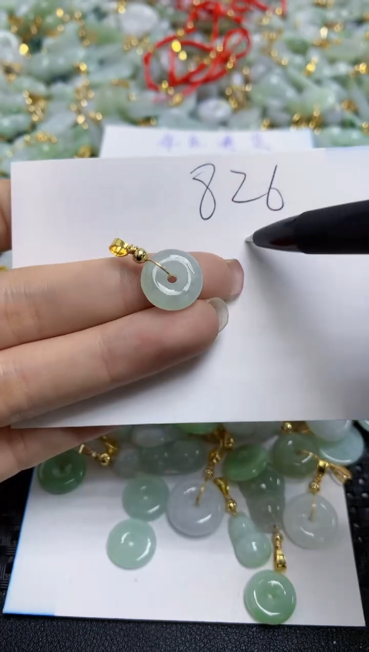 【闪购商品】翡翠颈饰合金天然翡翠A货