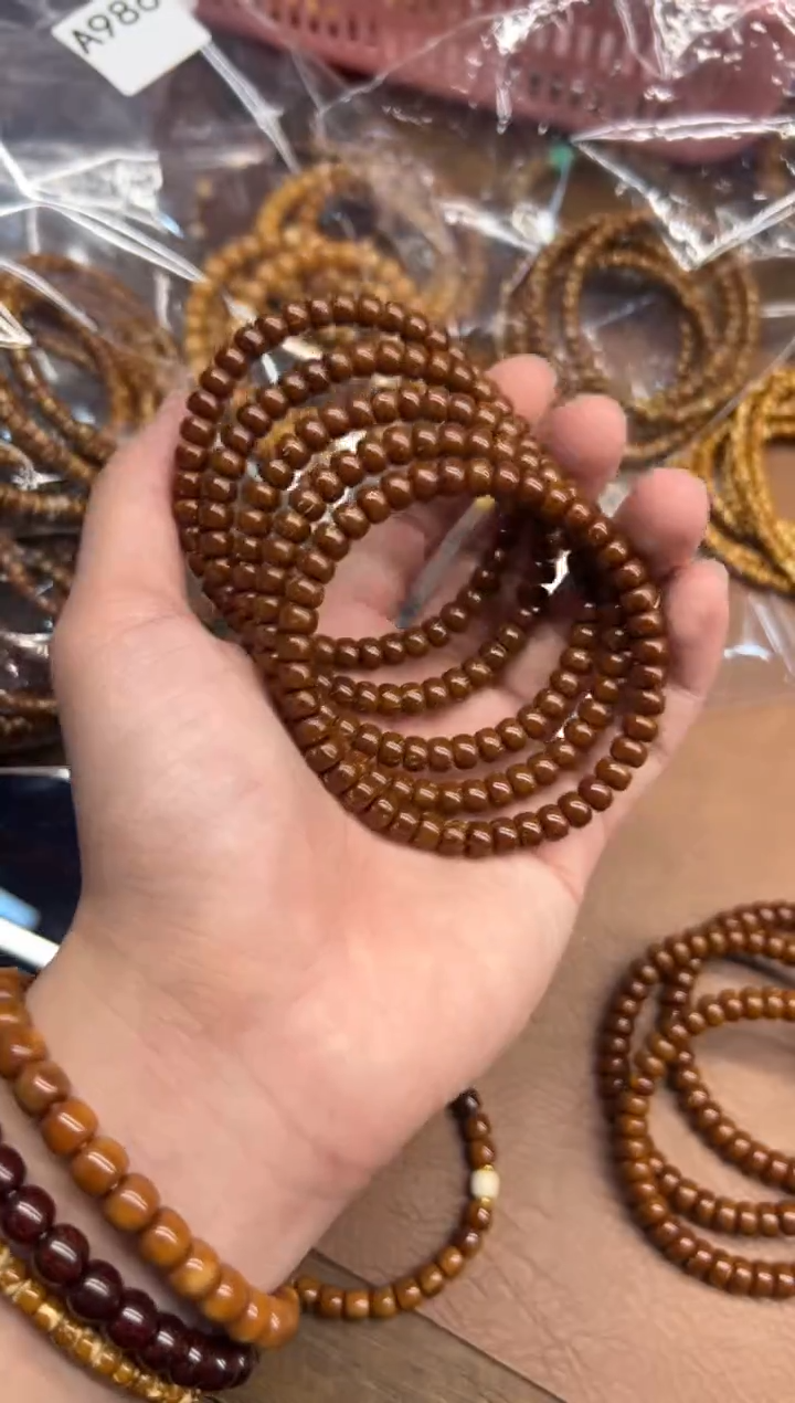 手串紫金鼠A371 5*7纯色鼠尖实心算盘