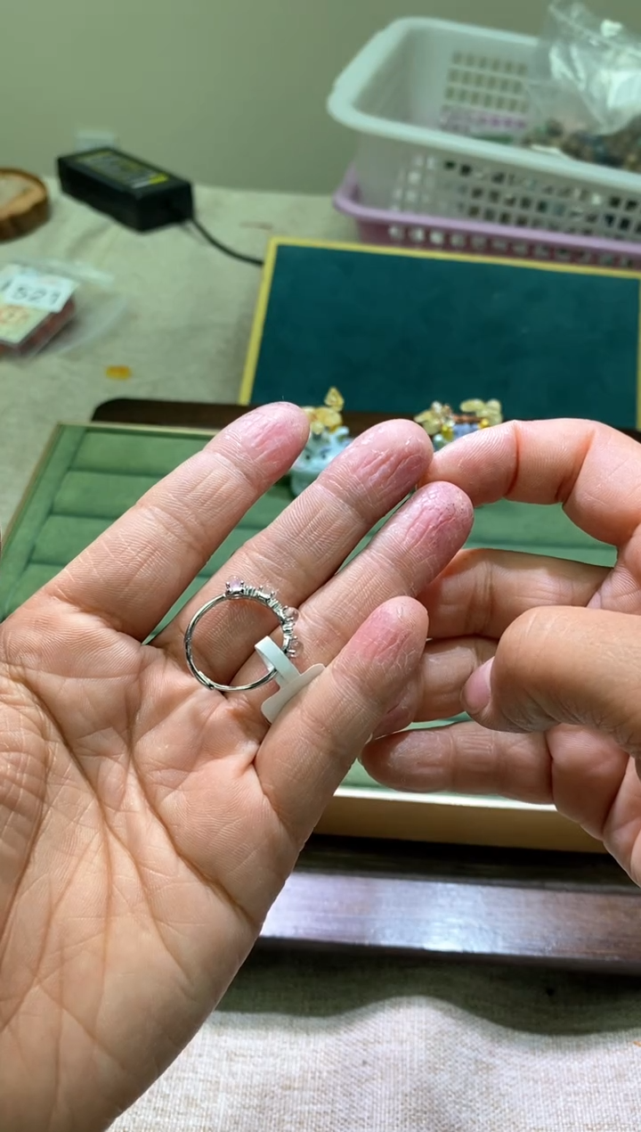 【闪购商品】拉长石戒指未镶嵌多样性发一件484