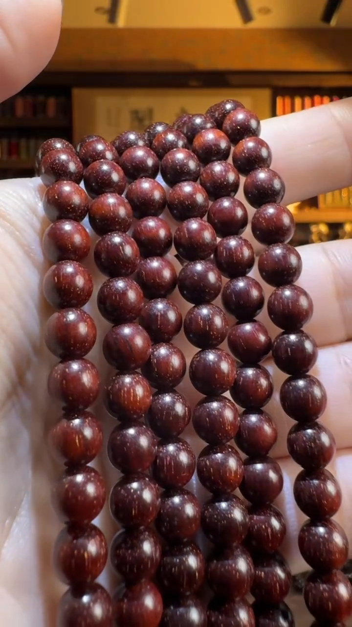 【闪购商品】檀香紫檀（小叶紫檀）108颗 卡6mm+圆珠