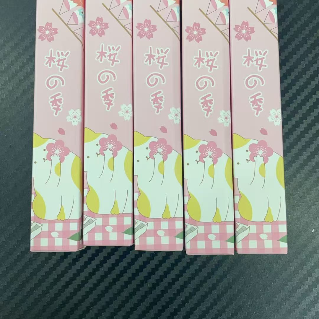 发5支樱花盲盒“小胖笔”黑墨