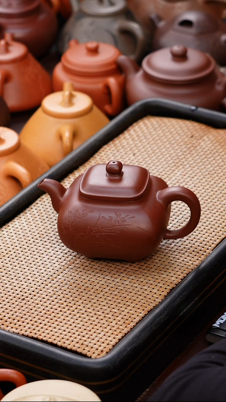 茶壶紫砂全手工紫泥传炉200cc