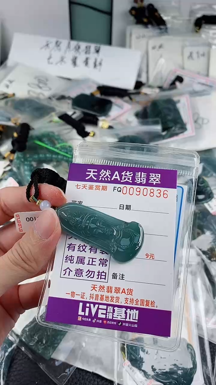 翡翠未镶嵌颈饰             