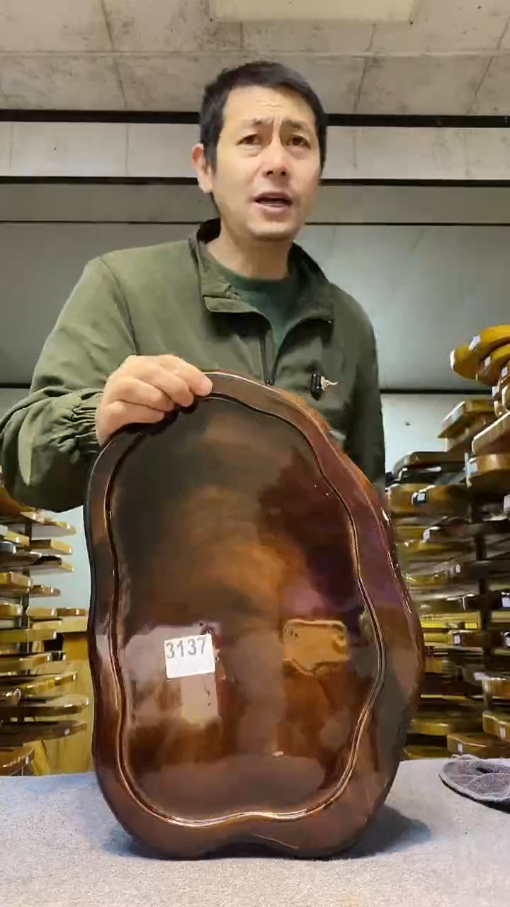 实木原木茶盘 一物一拍(不含配件）