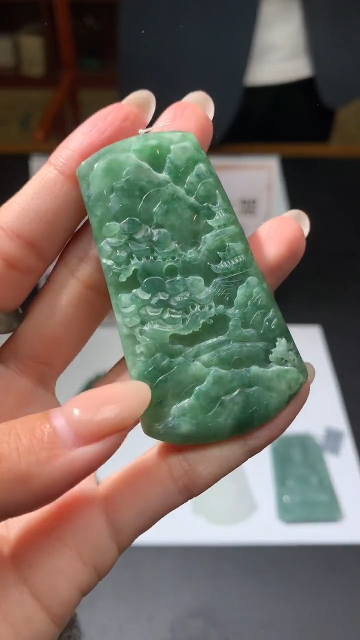 【闪购商品】定制翡翠未镶嵌不退不换CMH1件-A