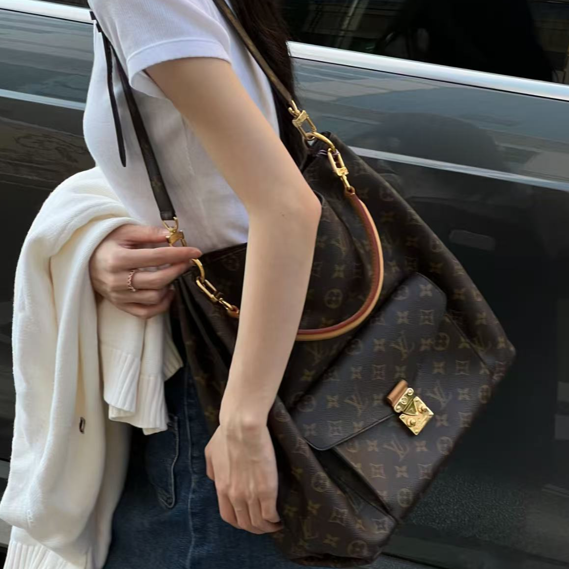 95新 LouisVuitton/路易威登 15230957 LV泫雅hobo FL0163 30*34