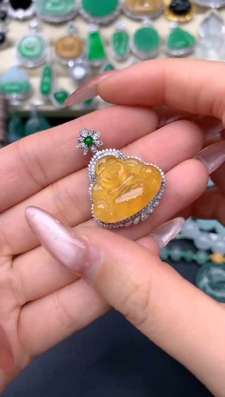 【闪购商品】翡翠颈饰18K金镶嵌339-中国好珍宝