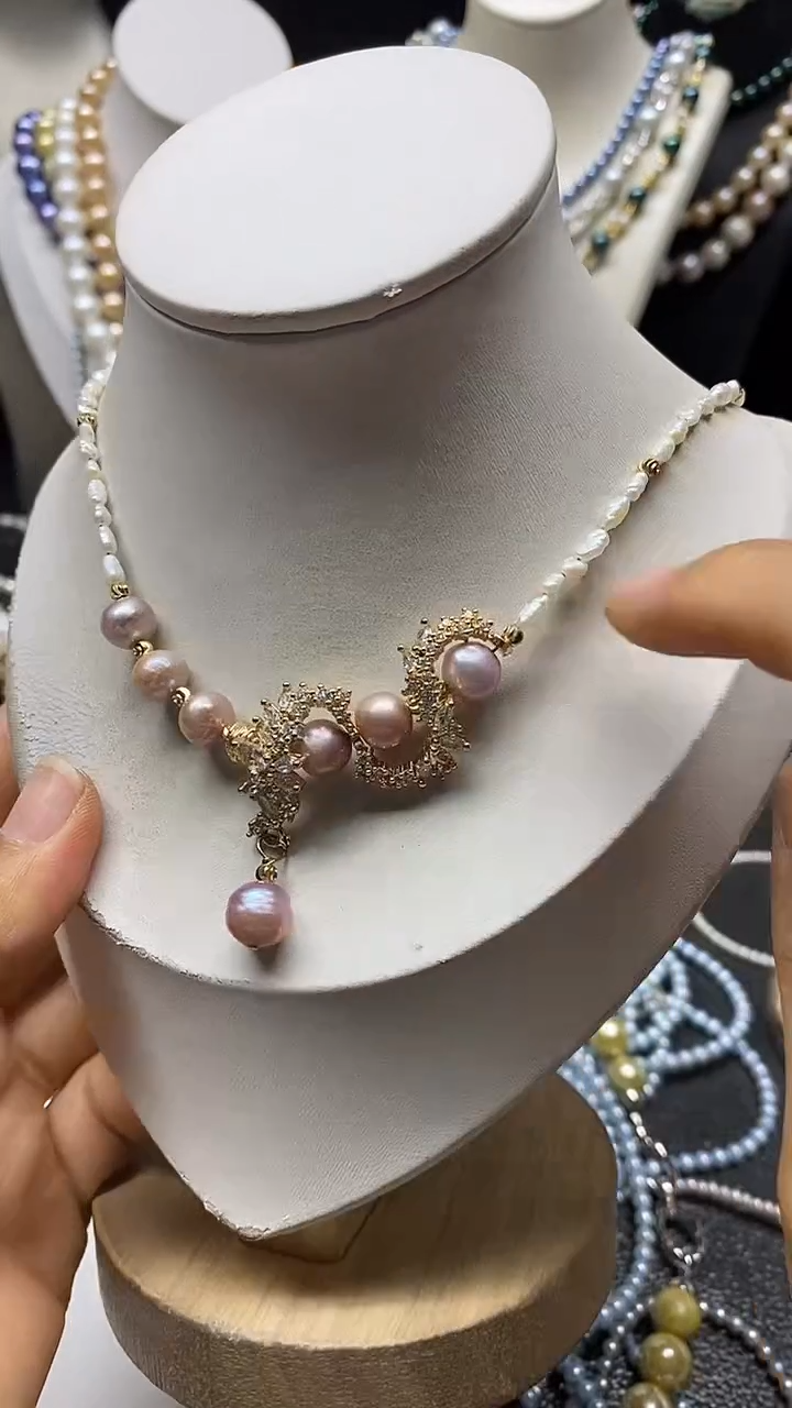 颈饰未镶嵌淡水珍珠多人