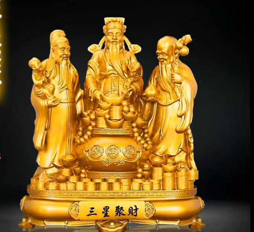 三星聚福 桌面摆件