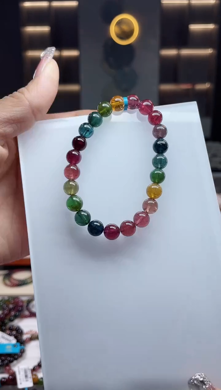 单圈手串未镶嵌碧玺（多样性发一条）T